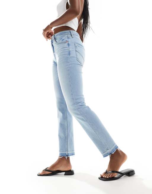 River Island straight jeans in light blue ASOS