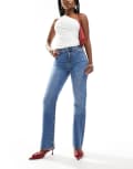 [River Island] River Island straight jeans in midwash blue 10R Mid blue
