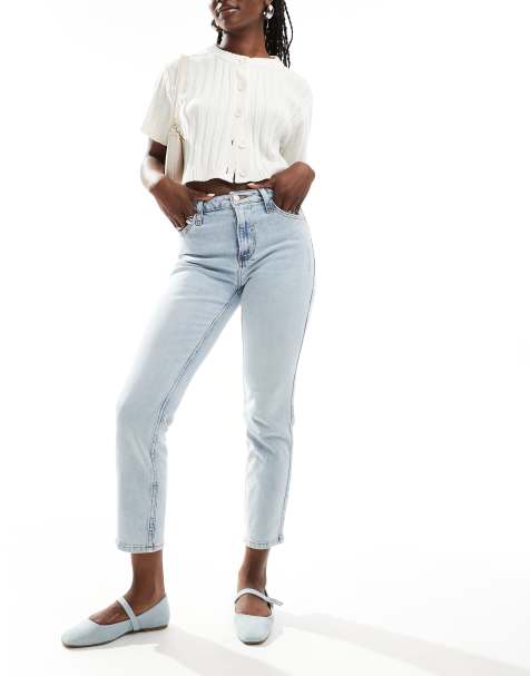 River Island straight leg jean in light blue - view 1