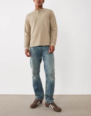 River Island straight leg jeans in blue blue 15090₽