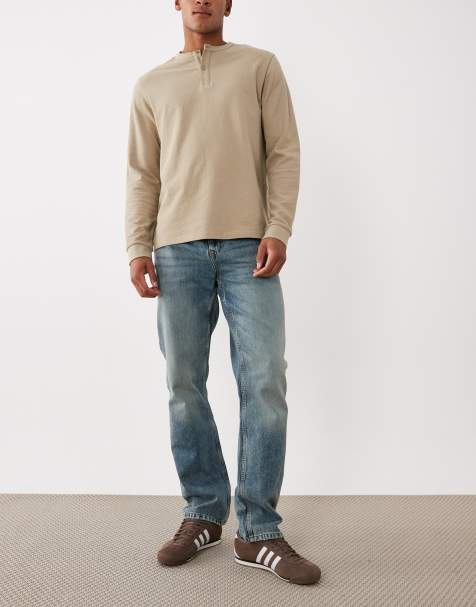 River Island straight leg jeans in blue - view 1