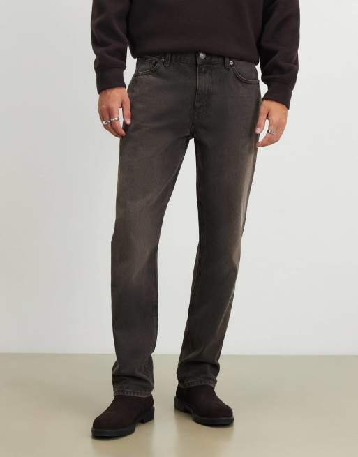 River Island Straight leg jeans in brown, 3 of 4