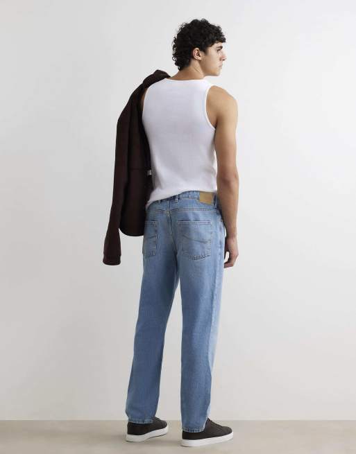 River Island Straight leg jeans in denim - medium, 4 of 4