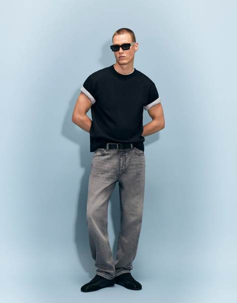 River Island Straight leg jeans in grey - view 1
