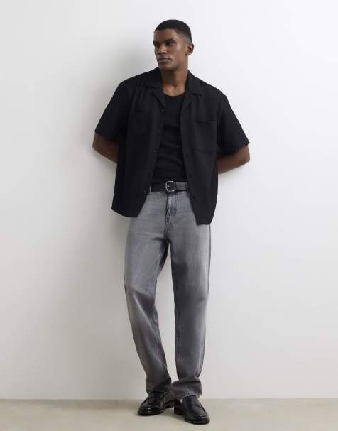 River Island Straight leg jeans in grey - view 1