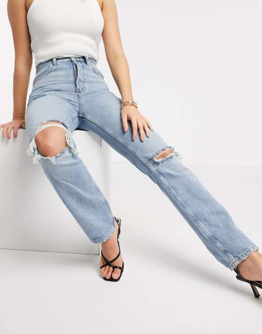 Knee best sale ripped jeggings