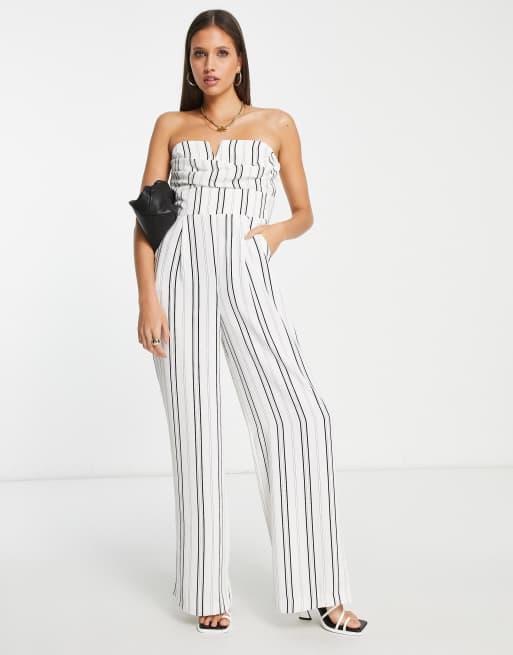 Strapless Wide-Leg Jumpsuit