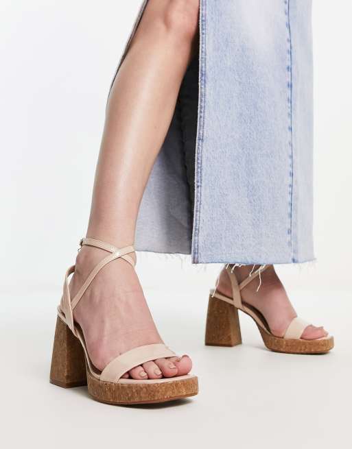 River island sale nude sandals