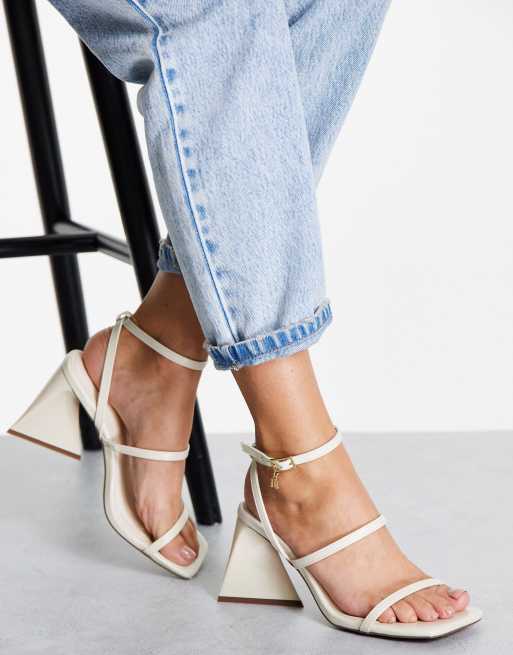 Cream strappy shop sandals uk