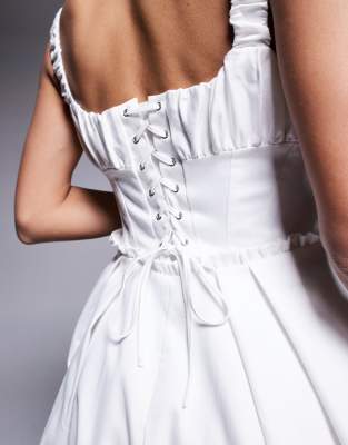 RIVER ISLAND STRAPPY PUFFBALL DRESS 