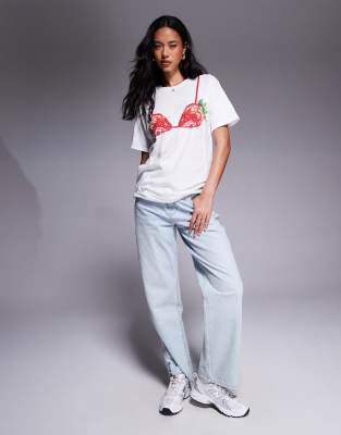 River Island Strawberry Bikini T-shirt