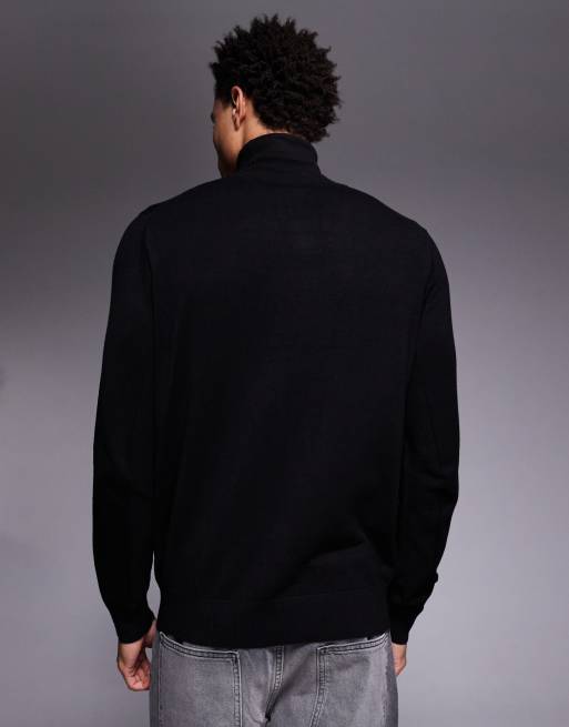 River Island – Strickpullover mit Rollkragen in Schwarz, 3 von 5