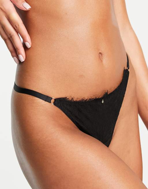 River Island - String van kant in zwart