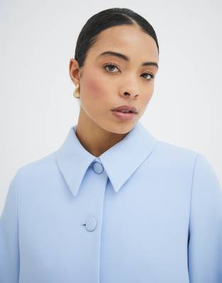 River Island structured 60s jacket in light blue