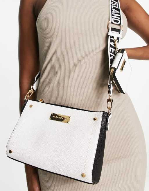 White cross body outlet bag river island