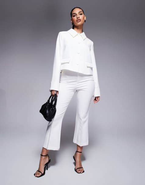 River Island structured jacket in white - view 1