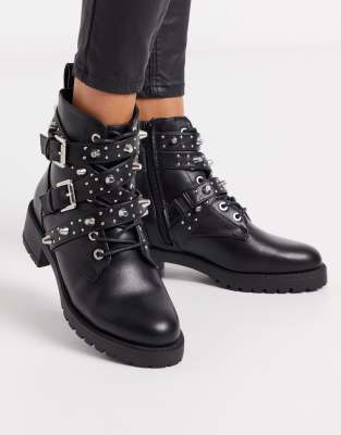 river island buckle boots