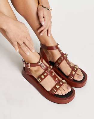 River island studded store sandals