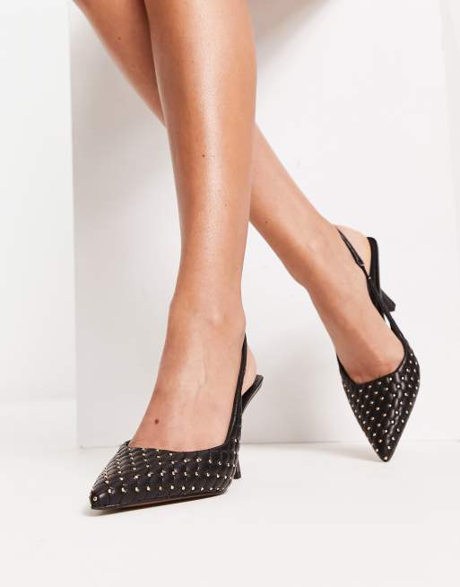 River island best sale black court shoes