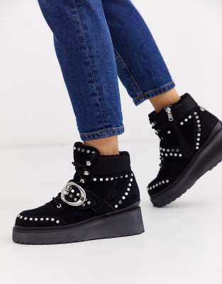 river island studded wedges
