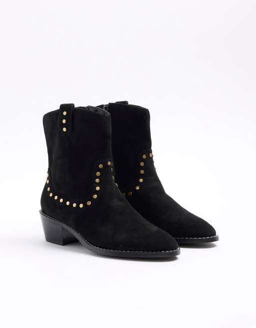 Studded hot sale suede boots