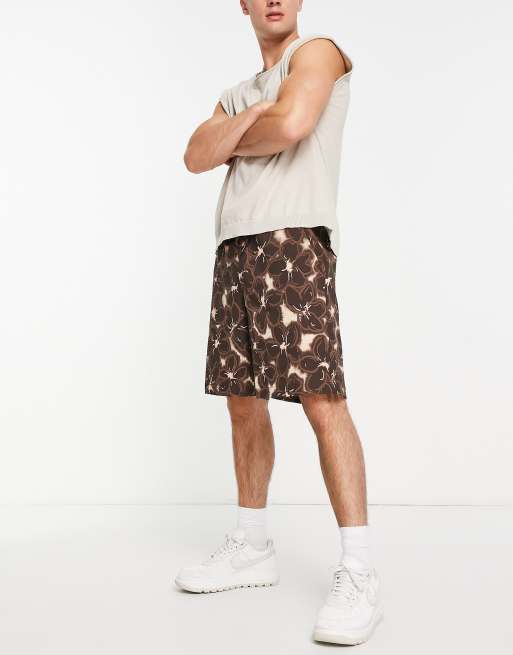 brown louis vuitton shorts