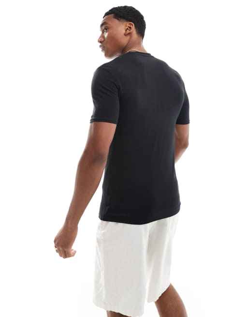 River Island – Studio – Svart t-shirt i muscle fit, 2 av 4