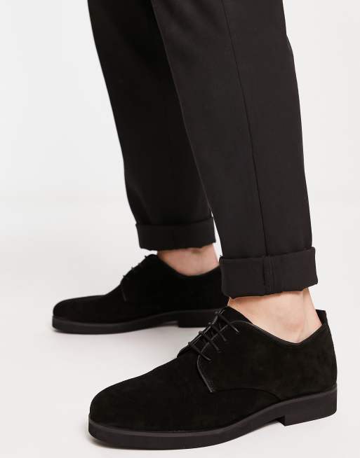 black suede casual shoes