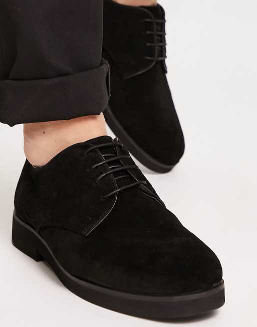 Black suede casual sales shoes mens