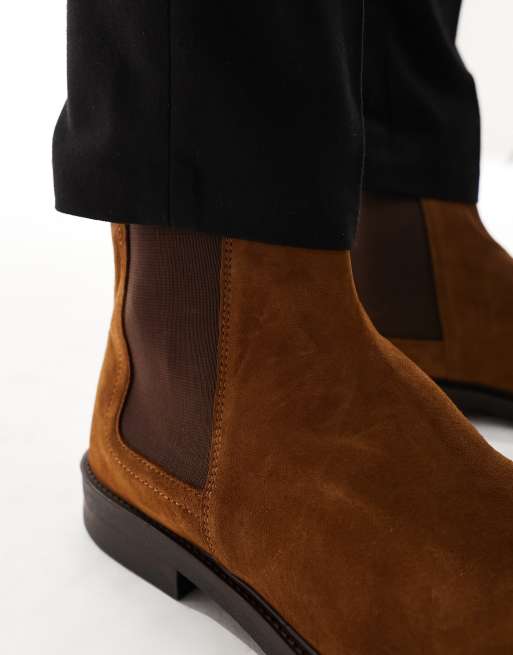 Tan chelsea boots on sale mens river island