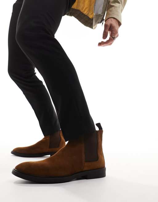 Tan chelsea boots shop mens river island