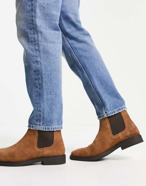 Tan chelsea boots mens river outlet island