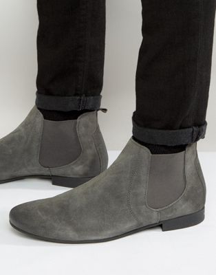 chelsea boots suede grey
