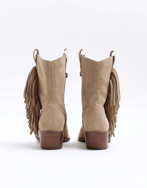 Suede 2025 fringe boots