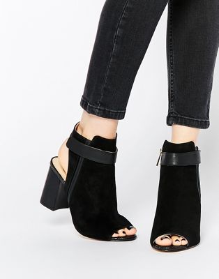 peep toe block heels