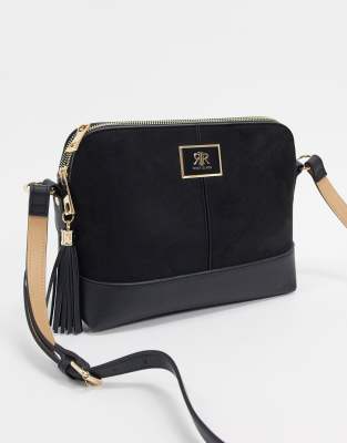 river island black cross body bag