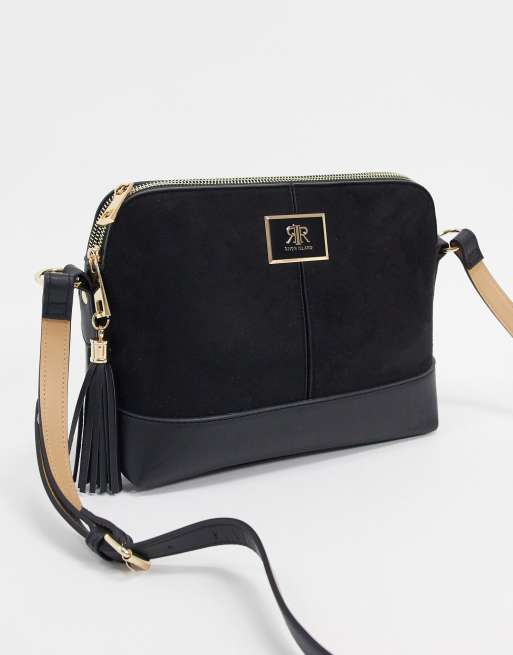 River Island Cross Body Bag Black