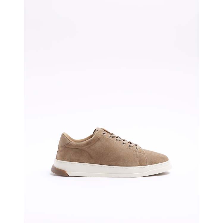 Beige suede trainers store