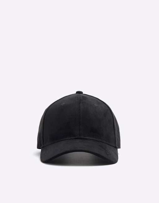 River Island Suedette cap in black, 3 of 3