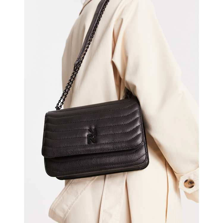 River island cheap shoulder bag black