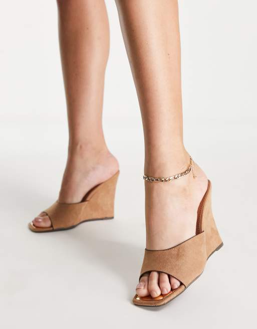 River island sales tan wedges