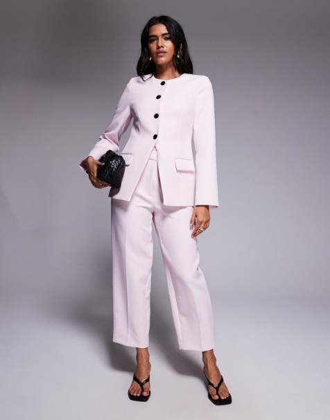 River Island suit in pink marl - view 1