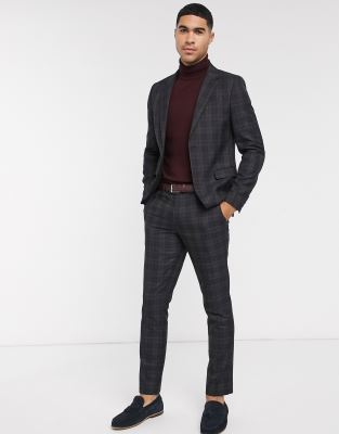 river island mens navy suit