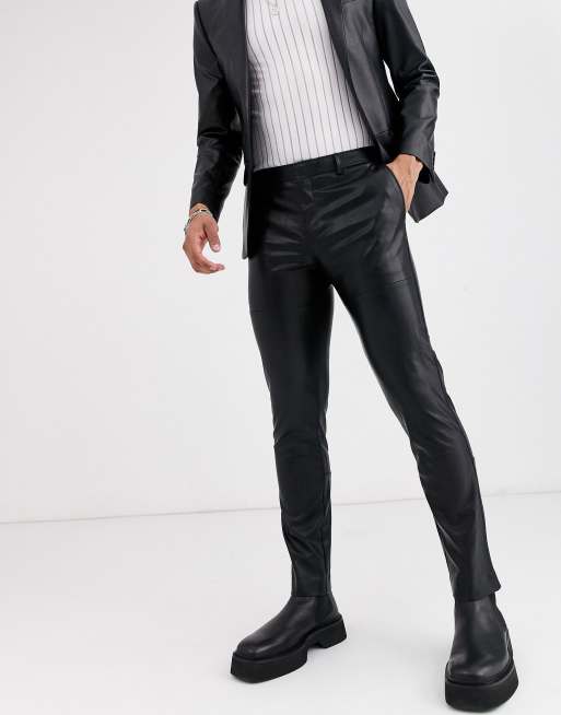 Leather pants clearance suit