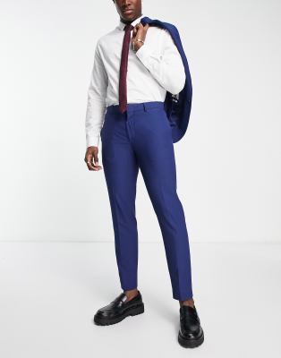 River Island Suit Pants In Bright Blue