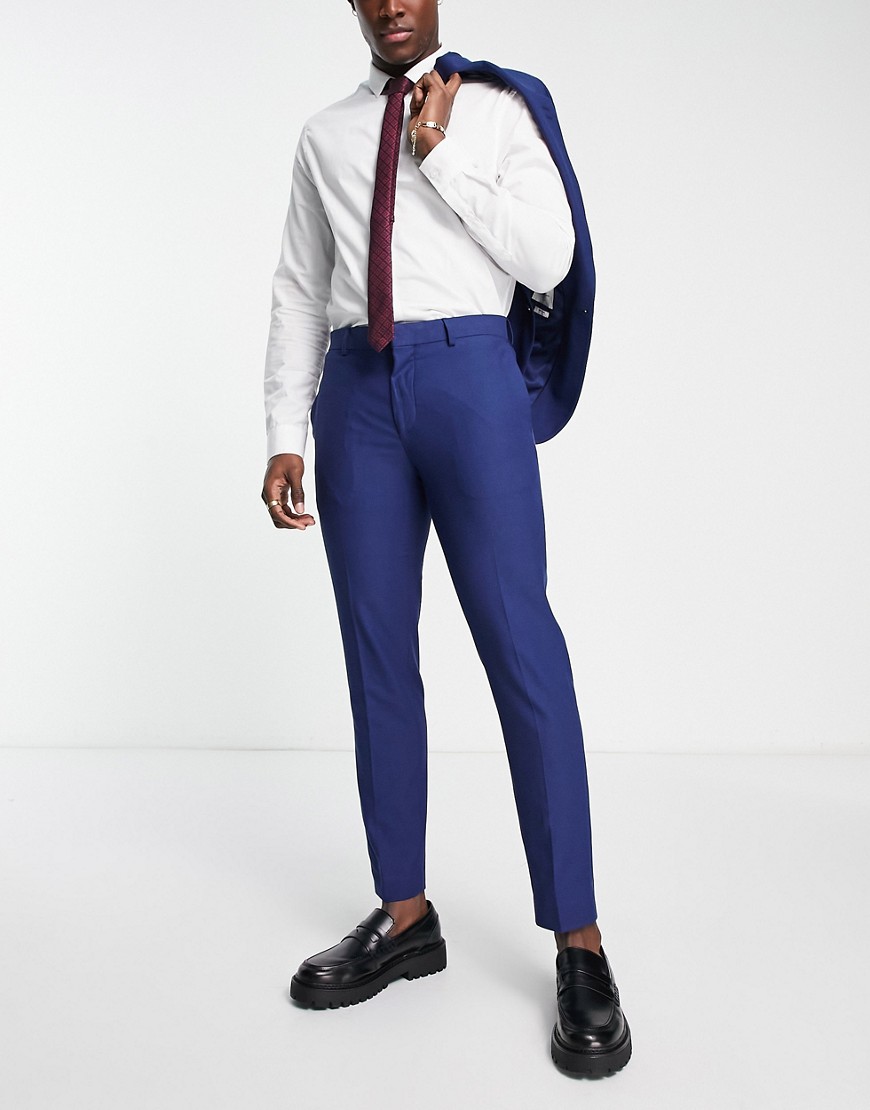 River Island suit pants in bright blue