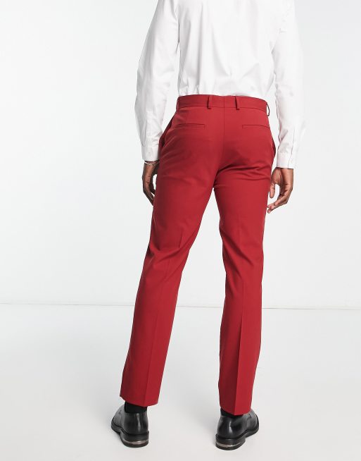 Selected Homme loose fit suit pants in dusty pink