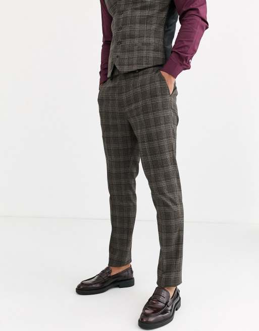 River Island suit in brown heritage check, 2 of 3
