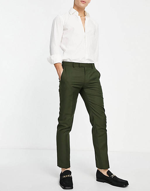 River Island suit trousers in green