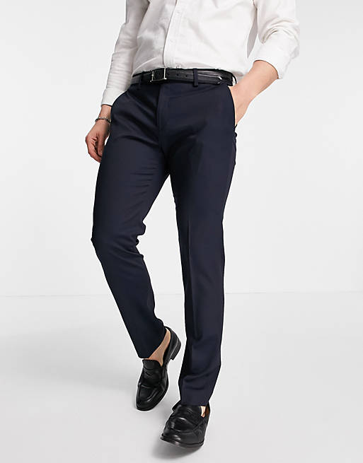 River Island suit trousers in navy